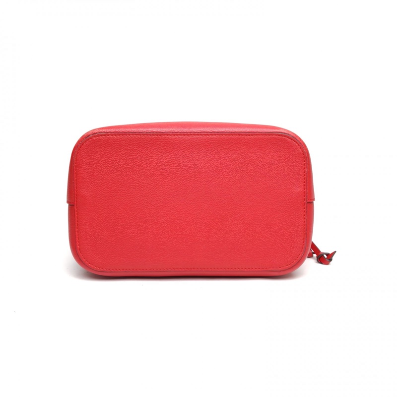 LOUIS VUITTON 紅色牛皮2018LockmeBucket水桶包-3
