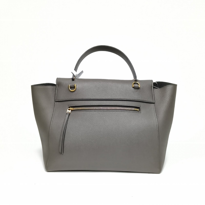 GUCCI Belt鯰魚包Mini28灰色牛皮金扣-2