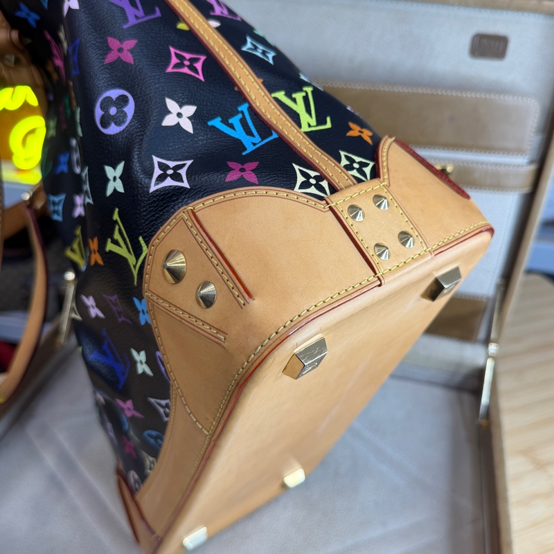 上架中🔑Louis Vuitton 黑彩Sharleen老花托特包-2