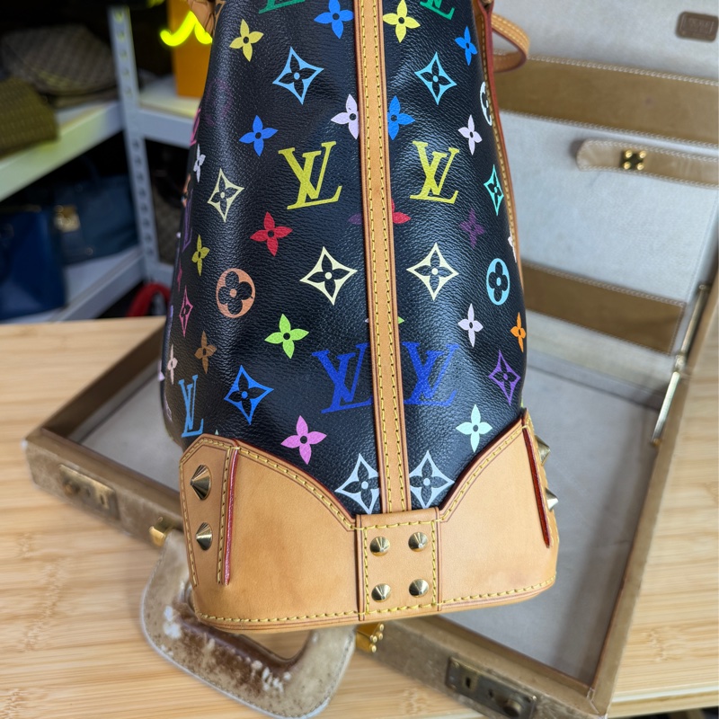 上架中🔑Louis Vuitton 黑彩Sharleen老花托特包-4