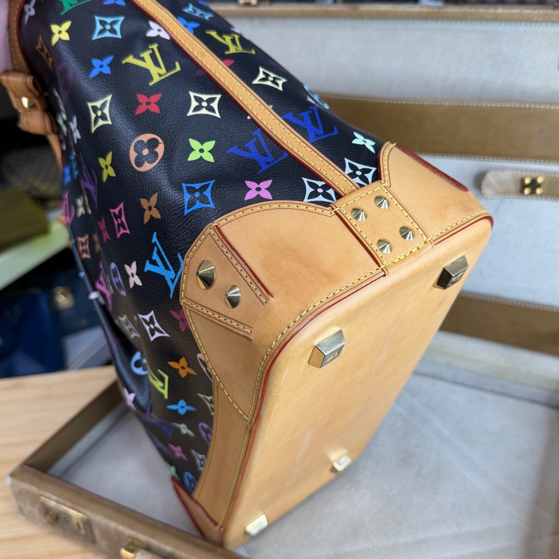 上架中🔑Louis Vuitton 黑彩Sharleen老花托特包-5