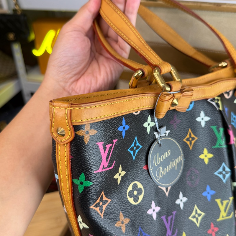 上架中🔑Louis Vuitton 黑彩Sharleen老花托特包-10