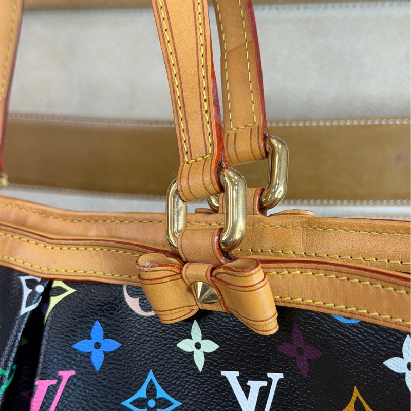上架中🔑Louis Vuitton 黑彩Sharleen老花托特包-12