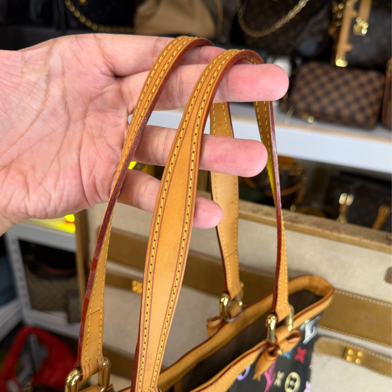 上架中🔑Louis Vuitton 黑彩Sharleen老花托特包-16