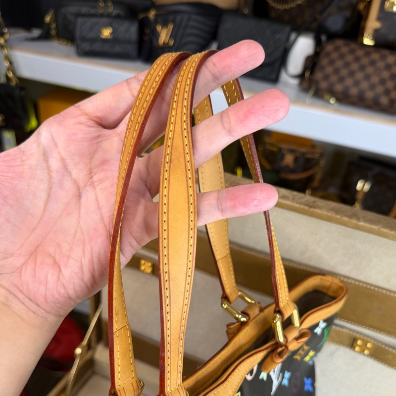 上架中🔑Louis Vuitton 黑彩Sharleen老花托特包-18