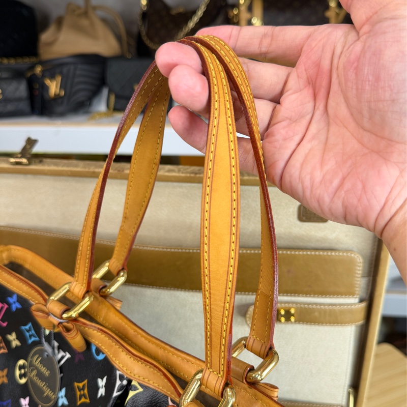 上架中🔑Louis Vuitton 黑彩Sharleen老花托特包-19
