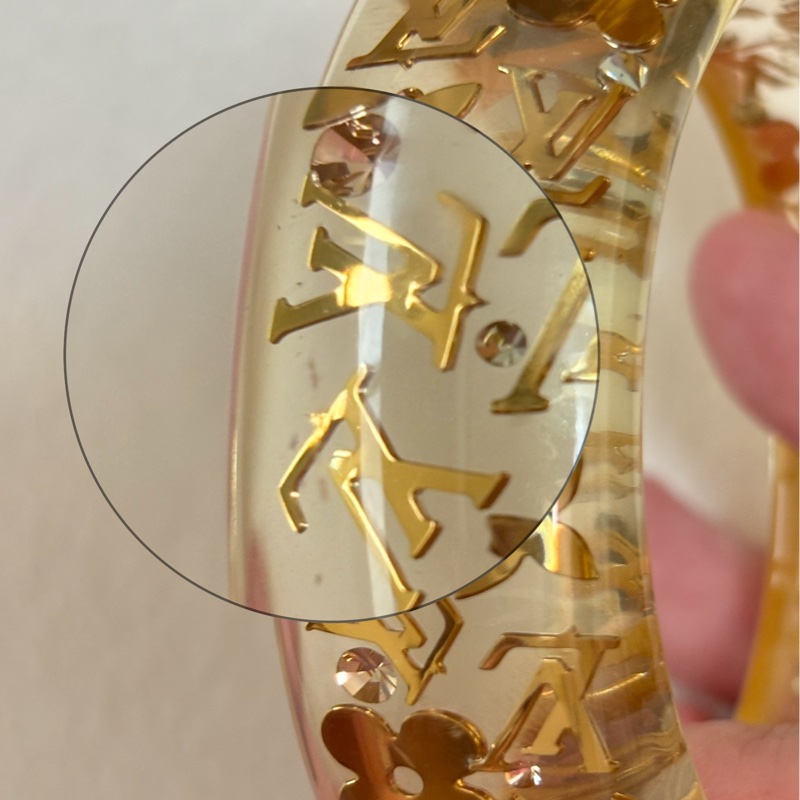 LOUIS VUITTON Inclusion G.M寬版手鐲尺寸（M)（絕版）-9