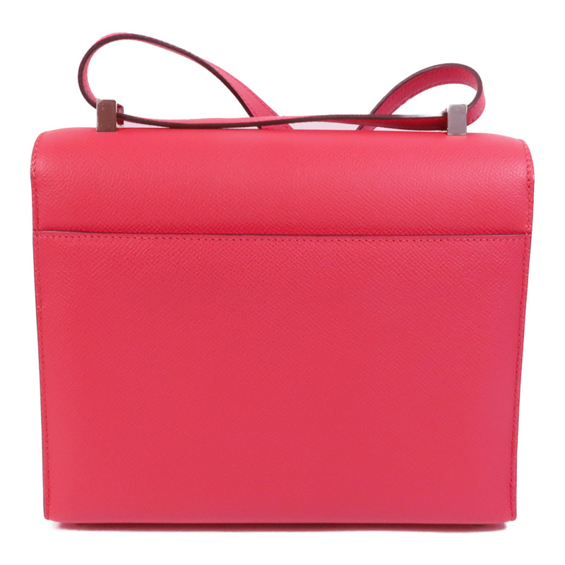 HERMES Epsom皮革Verrou 23肩背袋Rose Extreme-1
