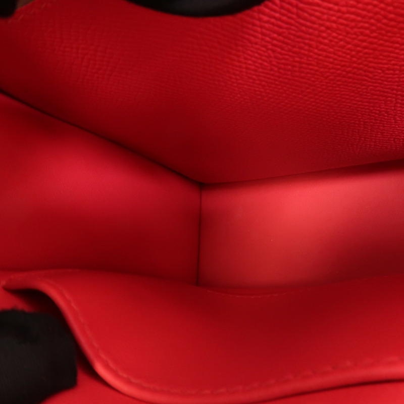 HERMES Epsom皮革Verrou 23肩背袋Rose Extreme-9