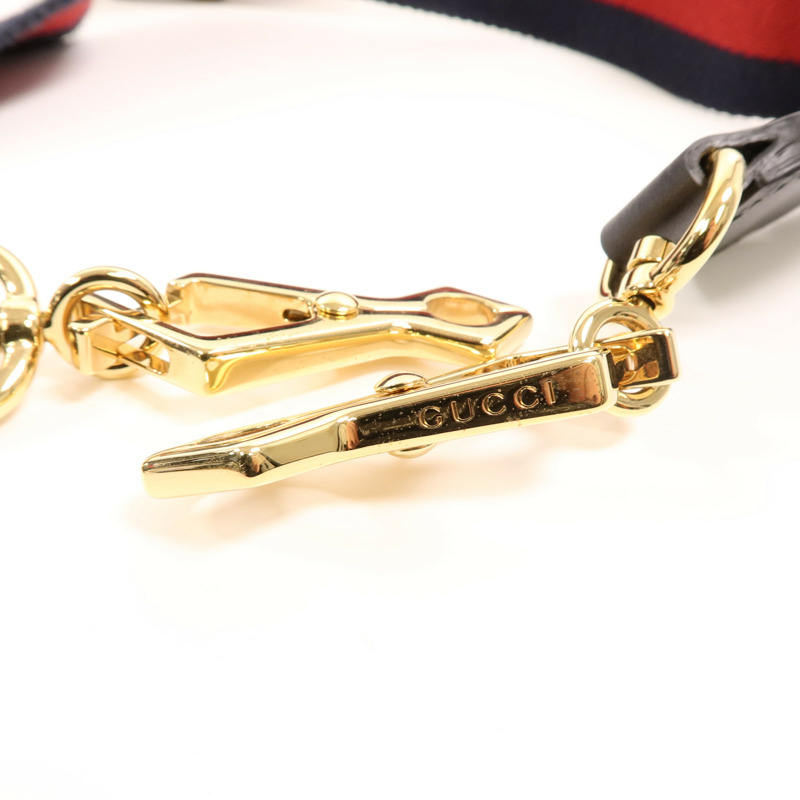 GUCCI 牛皮皮革Bamboo Nymphaea手挽肩背兩用袋-15