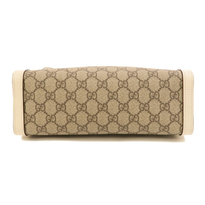 GUCCI 塗層帆布Padlock鏈帶肩背袋-3