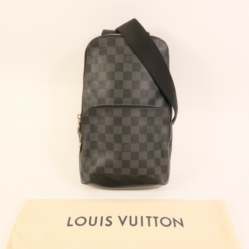 LOUIS VUITTON Damier Avenue Sling肩背袋-10