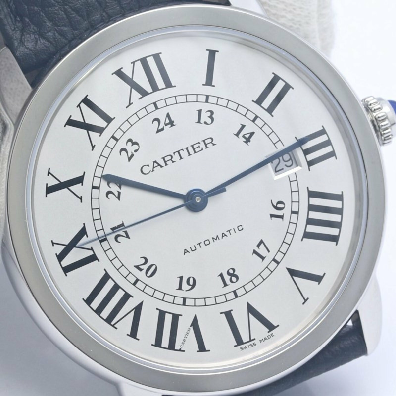 卡地亞 Cartier Ronde Solo XL WSRN0022 男士腕錶 精鋼 x 牛皮錶帶 40389-10