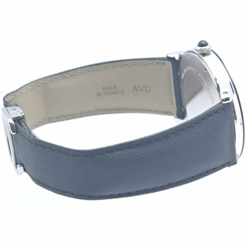 卡地亞 Cartier Ronde Croisière de Date WSRN0003 男士腕錶 不鏽鋼 x 牛皮錶帶 40385-4