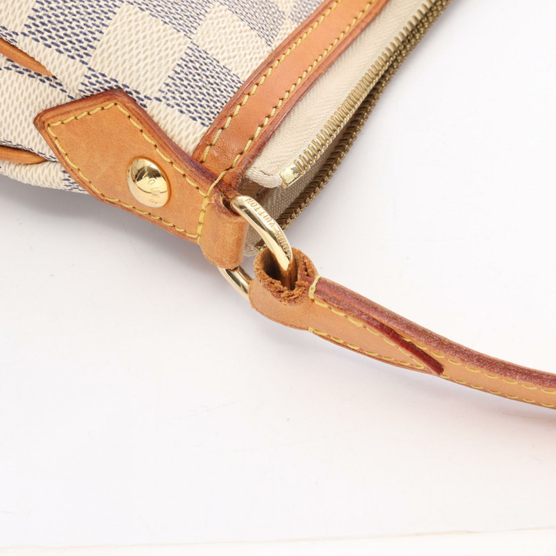 路易威登 Siracusa MM 單肩斜背包 N41112 Damier Azur 帆布 二手-11