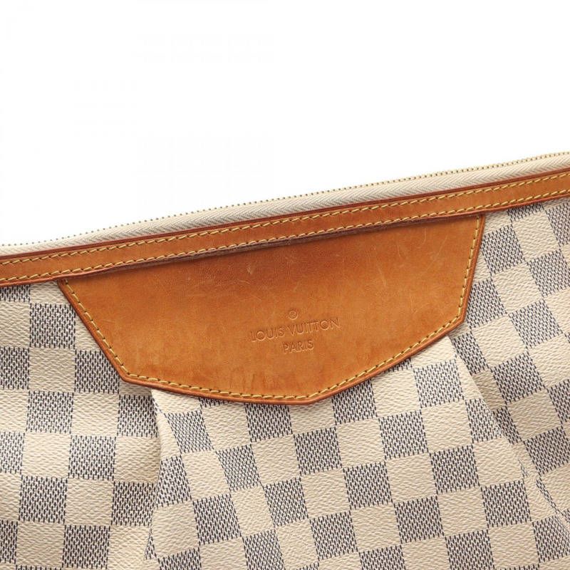路易威登 Siracusa MM 單肩斜背包 N41112 Damier Azur 帆布 二手-14