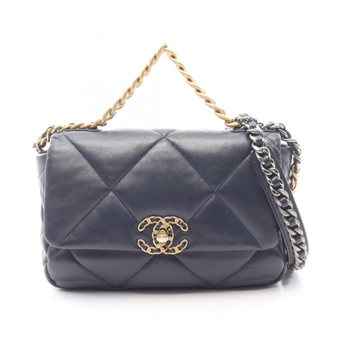 CHANEL 19 dix-neuf Matelasse chian 斜背包 肩背包 AS1160 小羊皮 海軍藍