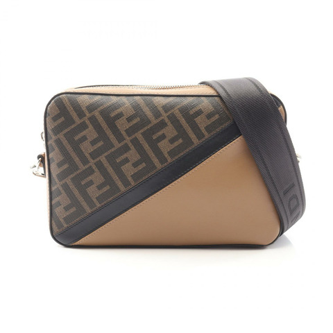 FENDI 斜背相機包 Zucca 單肩斜背包 7M0286 皮革帆布