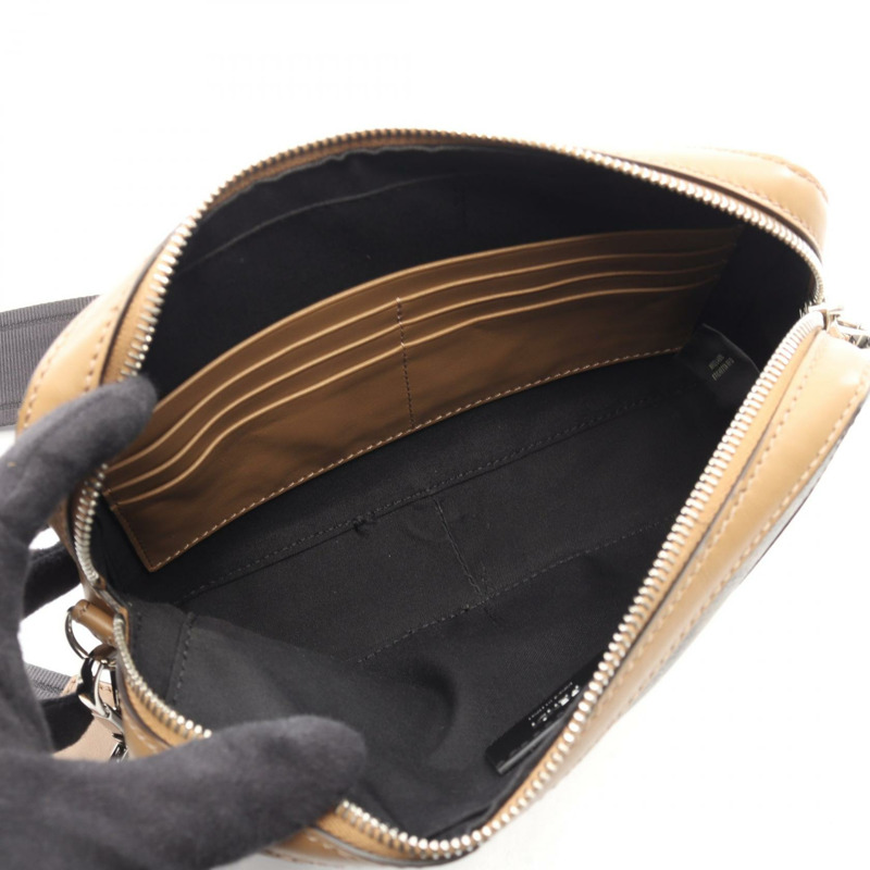 FENDI 斜背相機包 Zucca 單肩斜背包 7M0286 皮革帆布-2