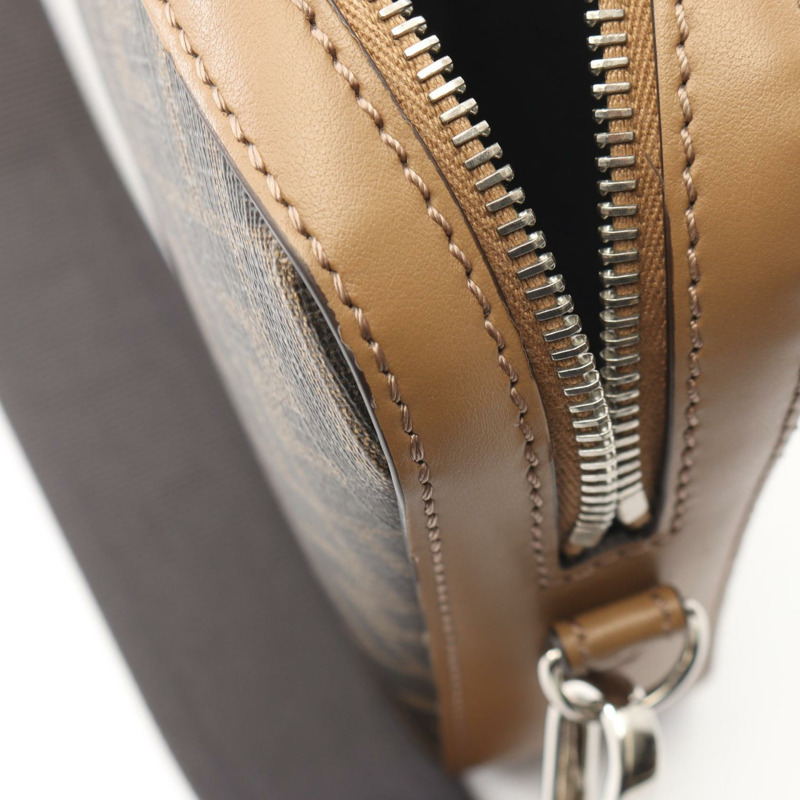 FENDI 斜背相機包 Zucca 單肩斜背包 7M0286 皮革帆布-4