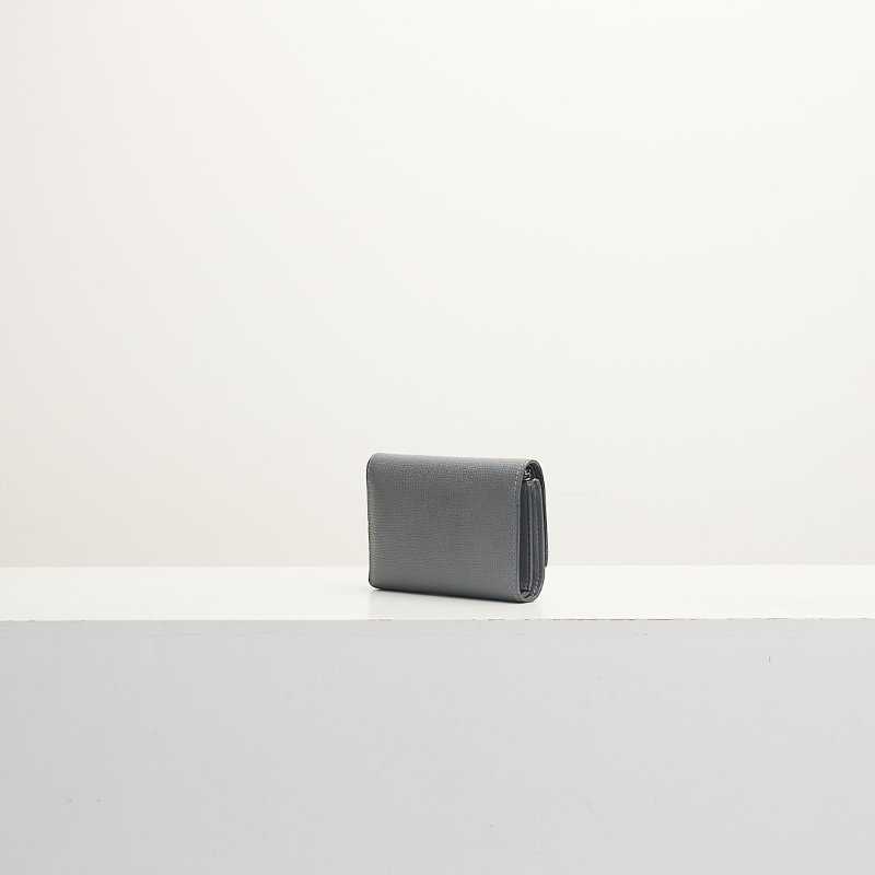二手Loewe Anagram 短夾/瀝青灰-2