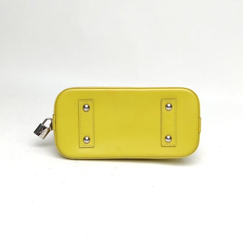 LOUIS VUITTON ALMA貝殼包BB黃色EPI水波紋牛皮肩背包2013-3