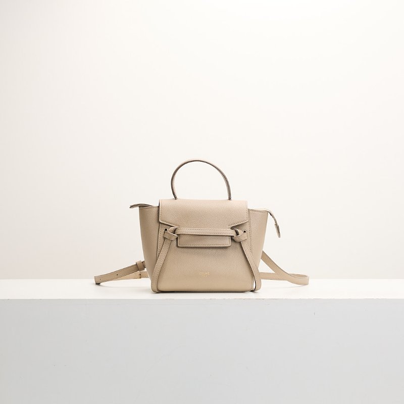 二手Celine pico belt 鯰魚包/奶茶色-0
