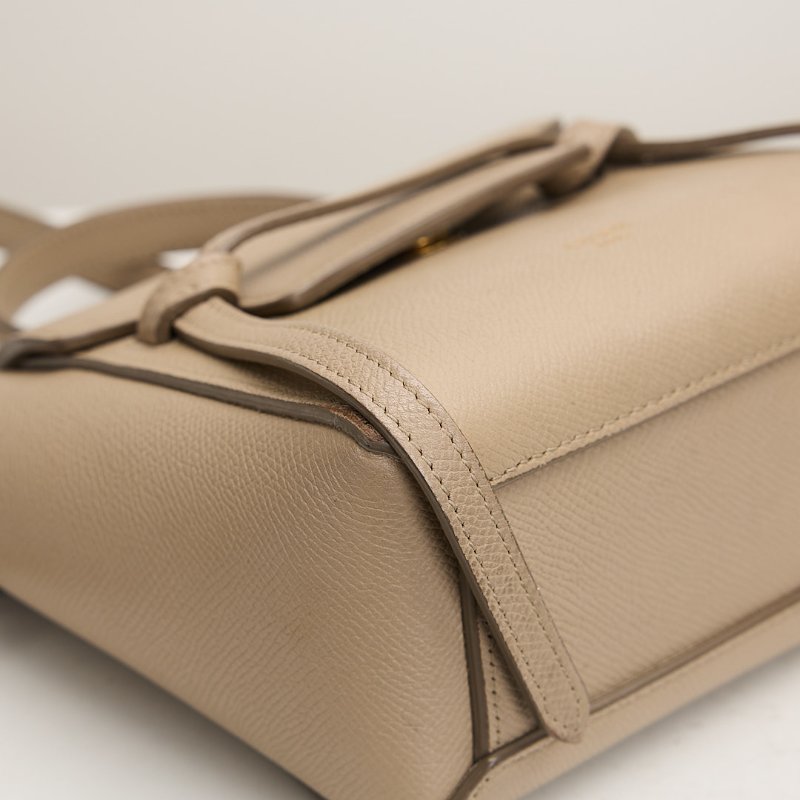 二手Celine pico belt 鯰魚包/奶茶色-4