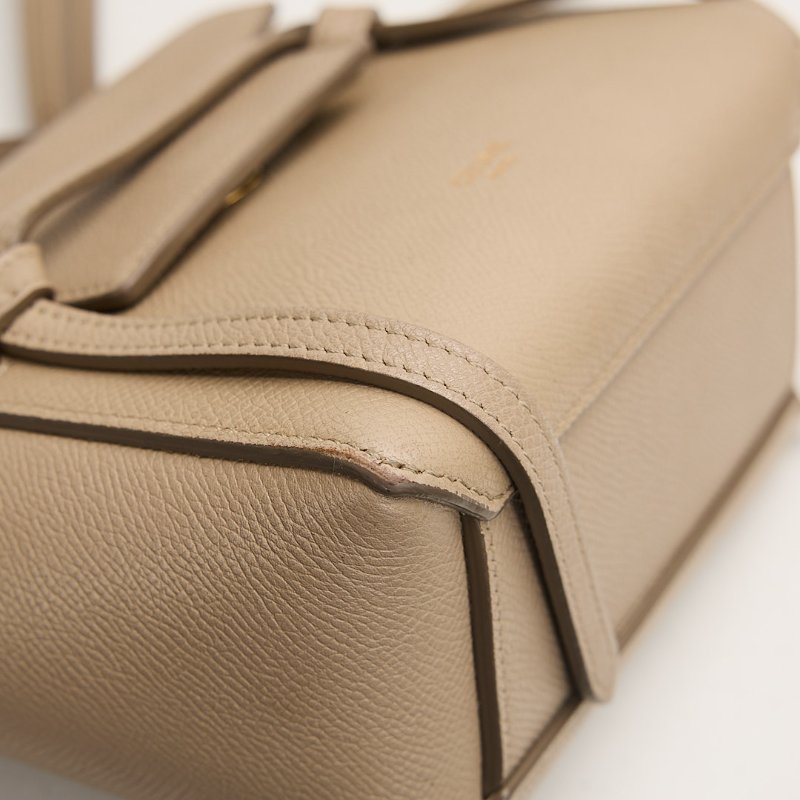 二手Celine pico belt 鯰魚包/奶茶色-5