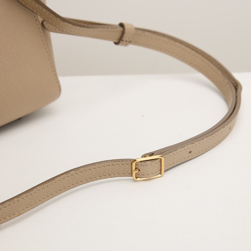 二手Celine pico belt 鯰魚包/奶茶色-6