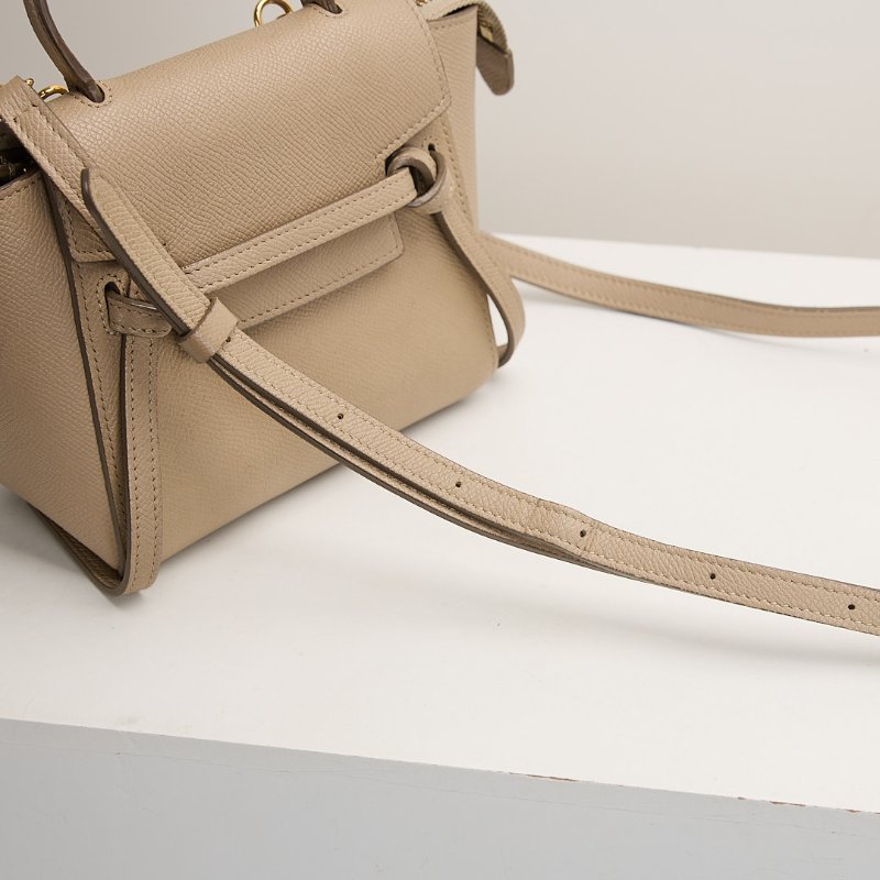 二手Celine pico belt 鯰魚包/奶茶色-15