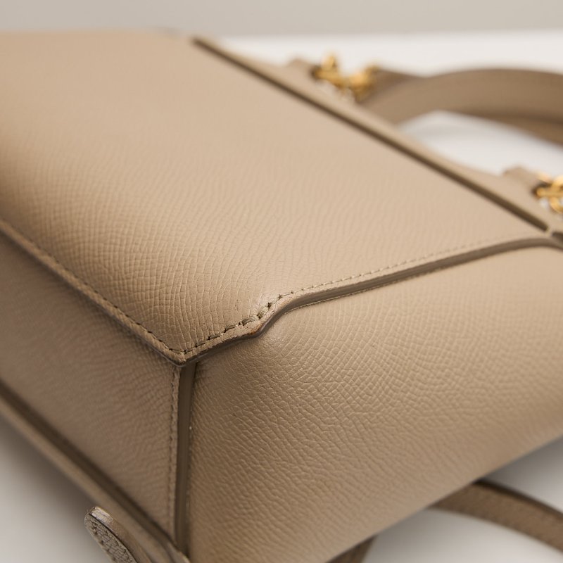 二手Celine pico belt 鯰魚包/奶茶色-17