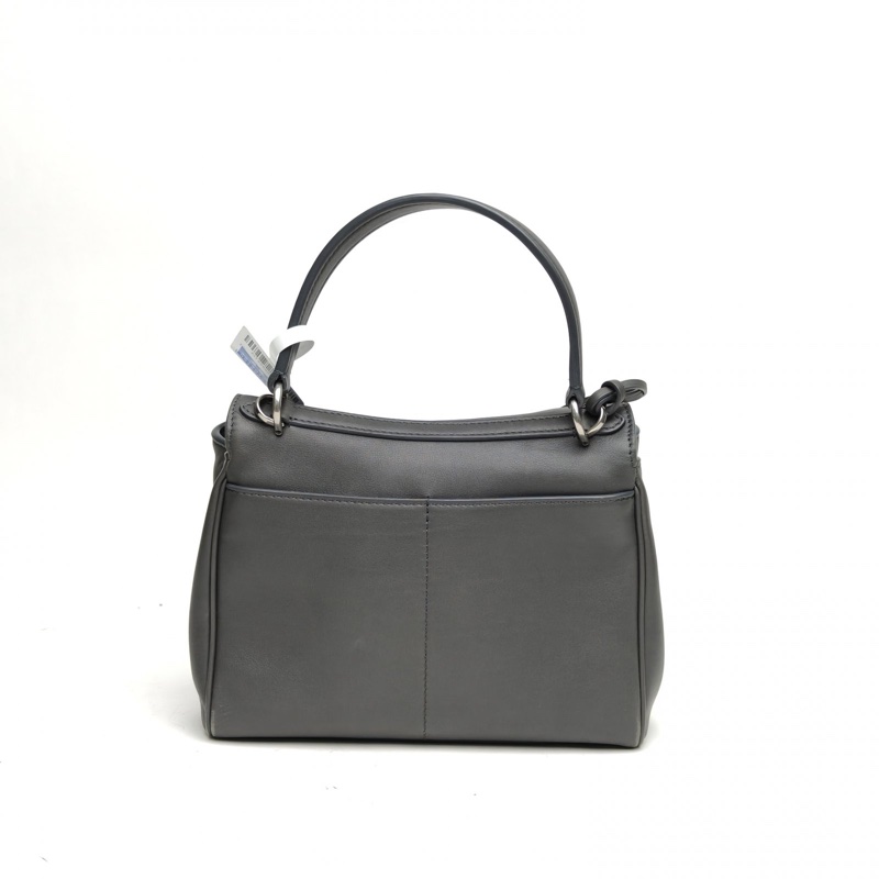 BALENCIAGA Rodeo迷你23灰色牛皮銀扣肩背包-2