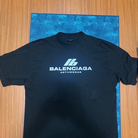 S號 Balenciaga巴黎世家 Activewear  Logo短袖 SS24 764235TQVT91083