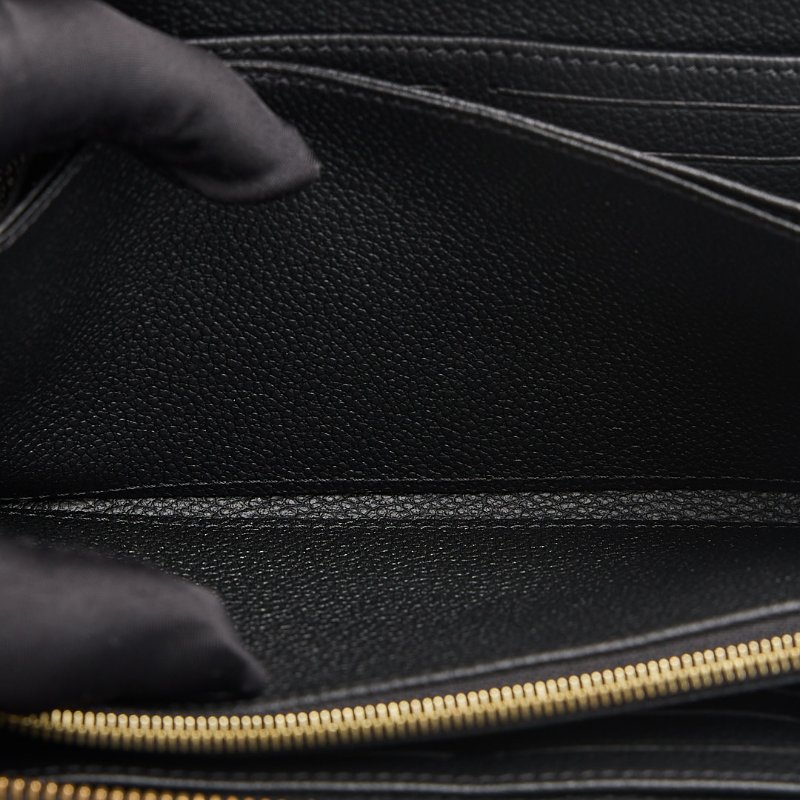 Lv M28791 拉鍊長夾/黑壓紋 晶片款-13