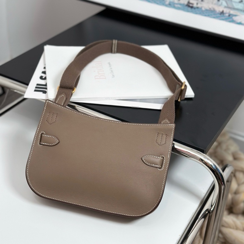 99新✨Hermes 愛馬仕 mini 吉普賽 大象灰swift皮 斜背包單肩包 金扣 u刻❤️正品-1