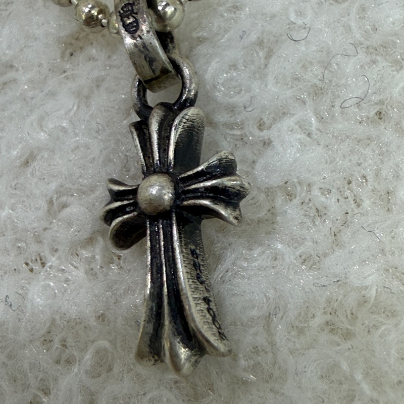 全新未使用品 克羅心 Chrome Hearts / 鏤空十字架 盾牌 十字架純銀 925銀 男女同款式-1
