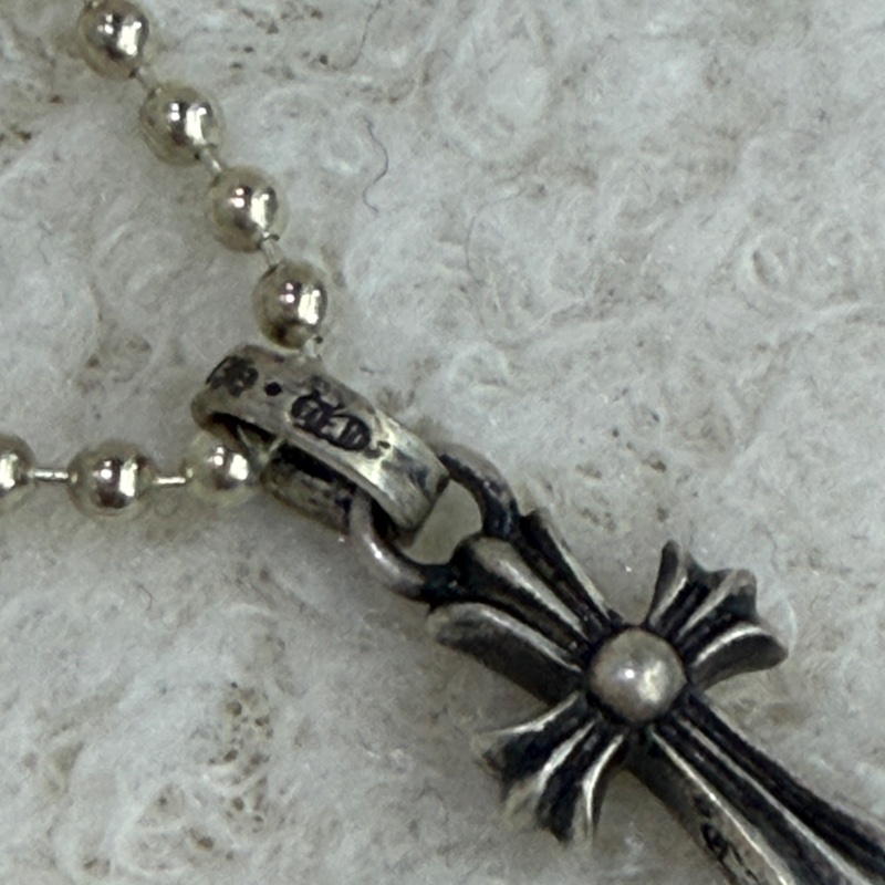 全新未使用品 克羅心 Chrome Hearts / 鏤空十字架 盾牌 十字架純銀 925銀 男女同款式-3