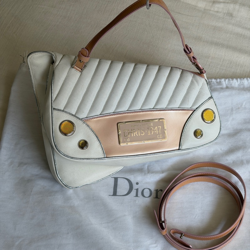 稀有秀款Dior 2001 秀款/凱迪拉克汽車包 /Dior MONTAIGNE CADILLAC CHAIN 1947 /john galliano 海盜爺-9