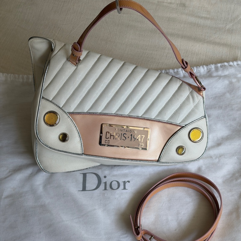 稀有秀款Dior 2001 秀款/凱迪拉克汽車包 /Dior MONTAIGNE CADILLAC CHAIN 1947 /john galliano 海盜爺-11