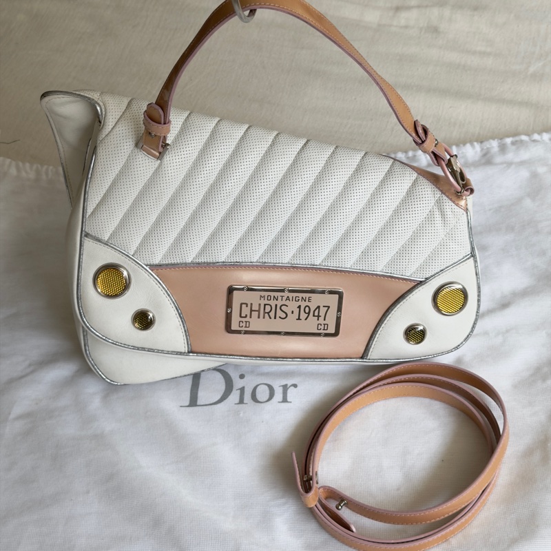 稀有秀款Dior 2001 秀款/凱迪拉克汽車包 /Dior MONTAIGNE CADILLAC CHAIN 1947 /john galliano 海盜爺-12
