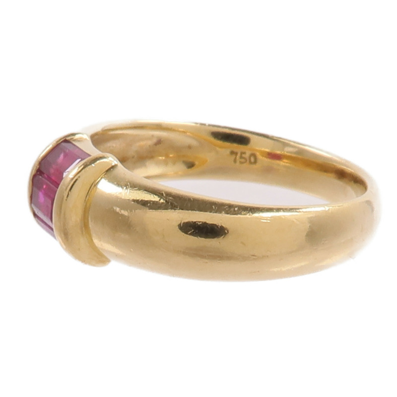 TIFFANY&CO 18K黃金Ruby Ring紅寶石戒指-2