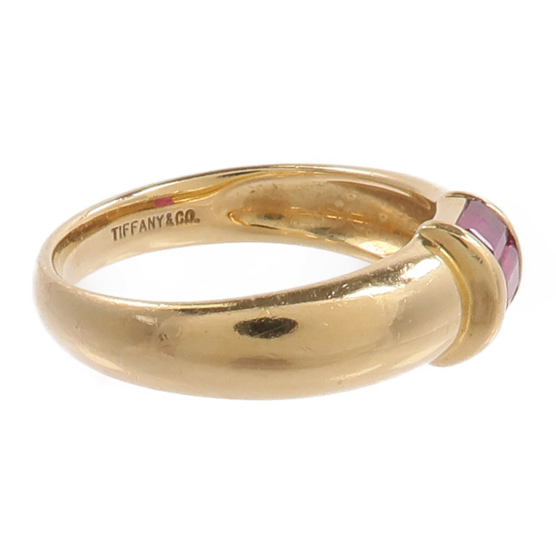TIFFANY&CO 18K黃金Ruby Ring紅寶石戒指-3