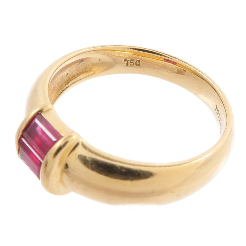 TIFFANY&CO 18K黃金Ruby Ring紅寶石戒指-4