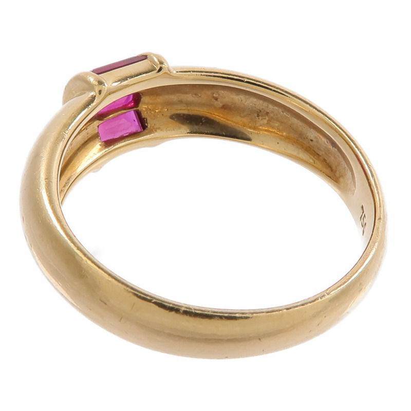 TIFFANY&CO 18K黃金Ruby Ring紅寶石戒指-6