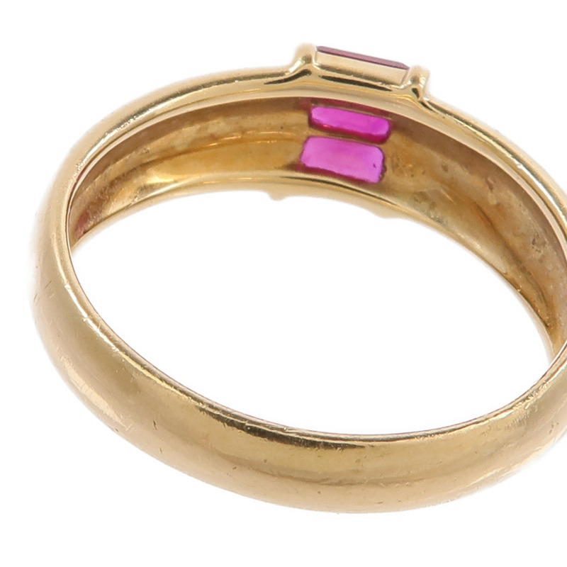 TIFFANY&CO 18K黃金Ruby Ring紅寶石戒指-7