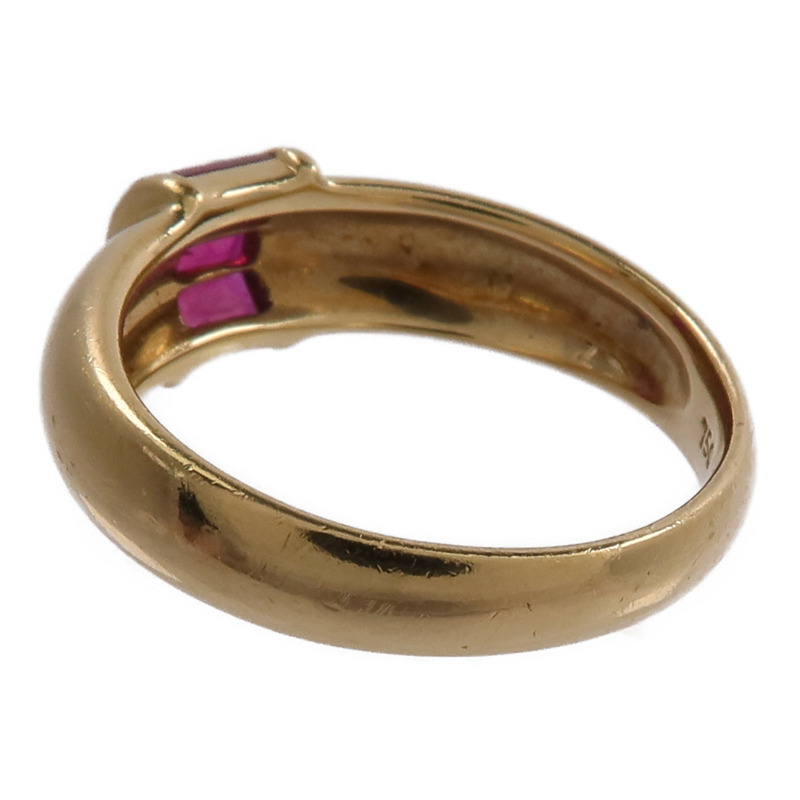 TIFFANY&CO 18K黃金Ruby Ring紅寶石戒指-8