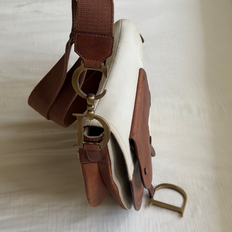 絕無僅有 Dior 拼色馬鞍包 /Dior Saddle/john galliano 海盜爺/迪奧-3