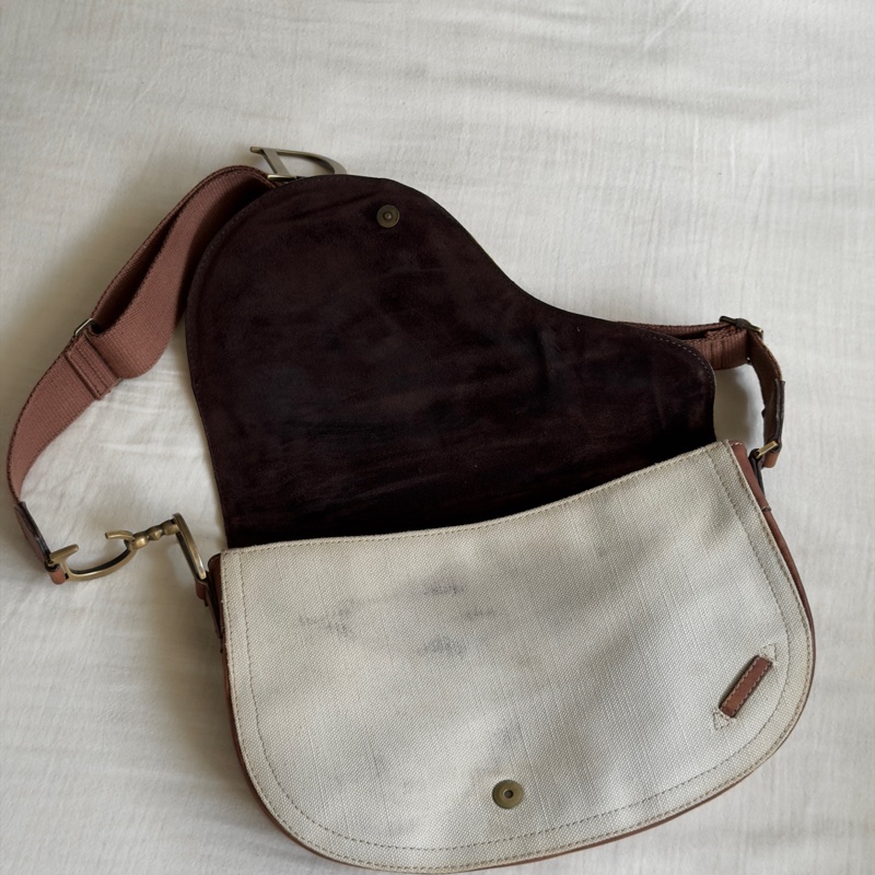 絕無僅有 Dior 拼色馬鞍包 /Dior Saddle/john galliano 海盜爺/迪奧-6