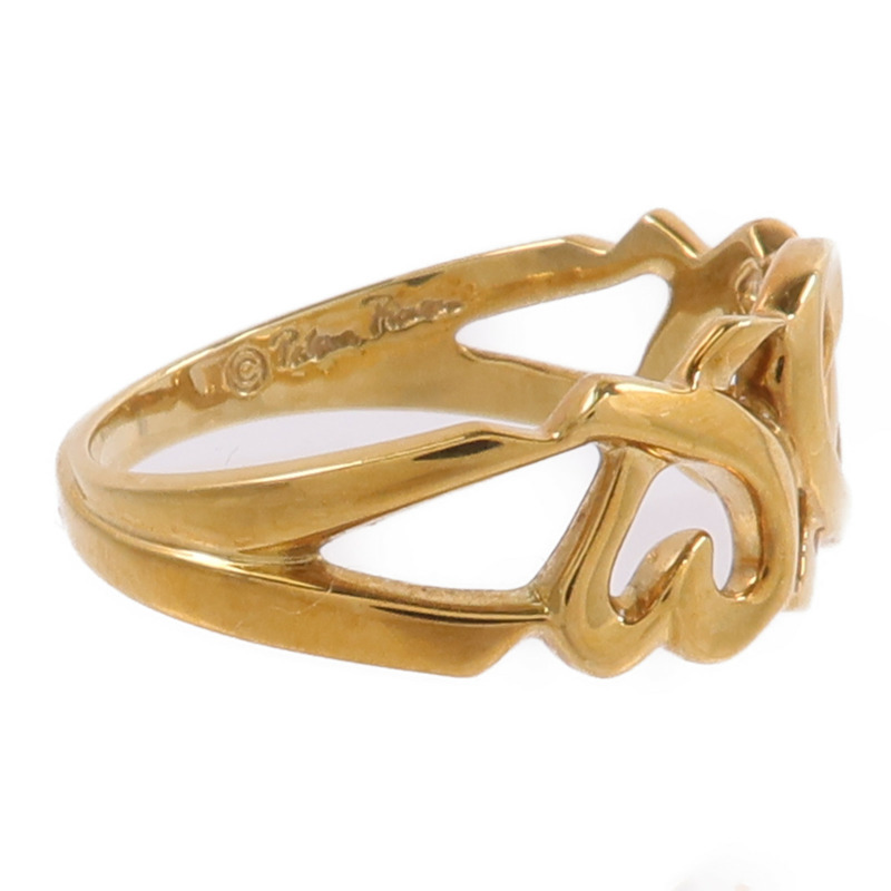 TIFFANY＆CO 18K黃金Paloma Picasso Loving Ring戒指-3